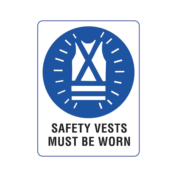 Mandatory Workplace Safety Signage Safety Vest