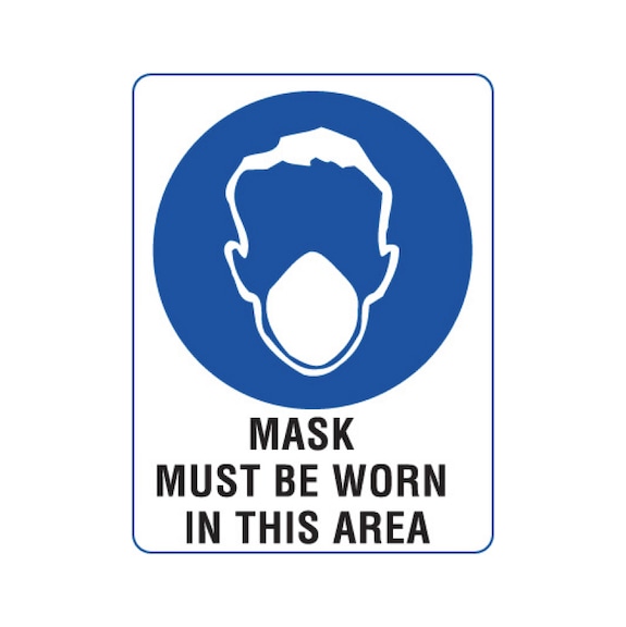 Mandatory sign - Mask - 450X300MM