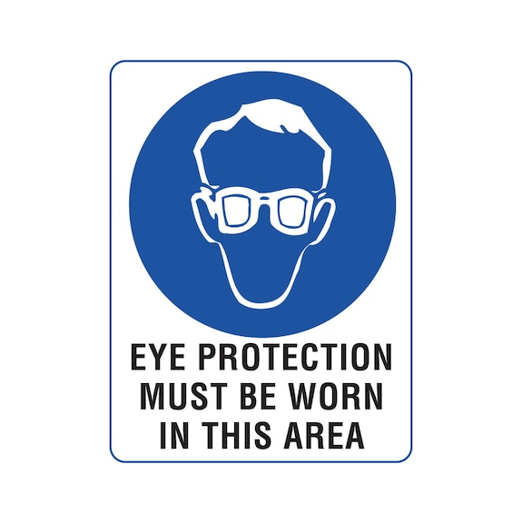 Mandatory sign - Eye Protection - 450X300MM