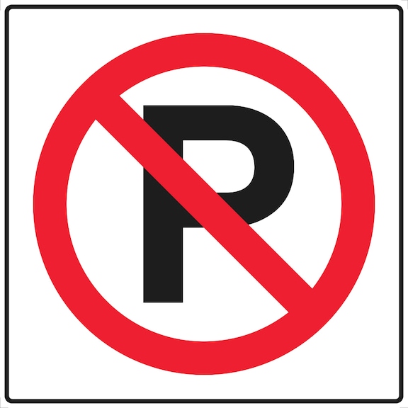 Prohibit Sign - No Parking - 450X450MM