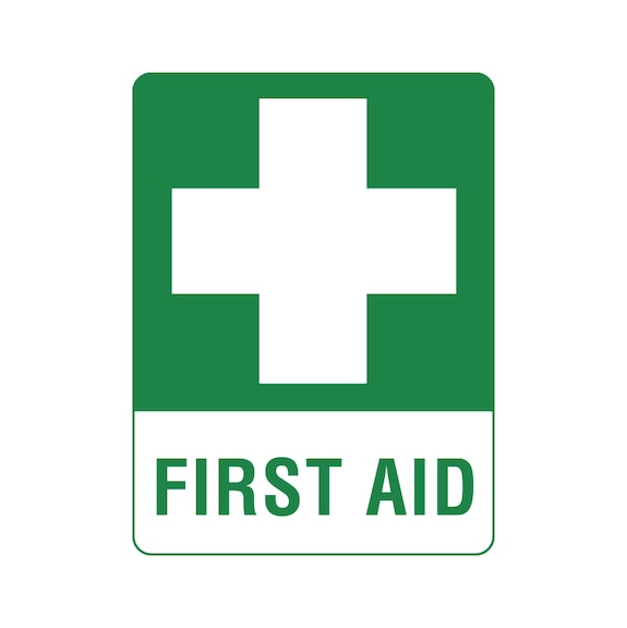 Workplace Safety Signage - First Aid - 300X225MM
