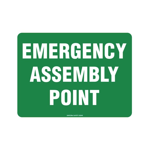 Workplace Safety Signage - Emergency Assembly - 600X450MM