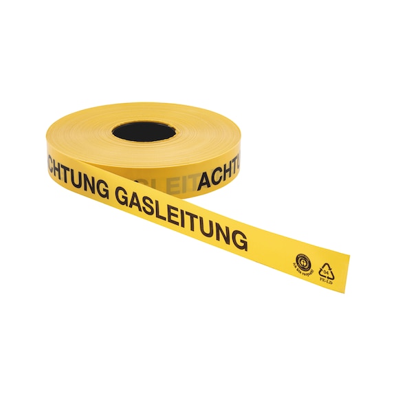 Cable warning tape For use in soil - WARNTPE-GASPIPE-40MMX250M