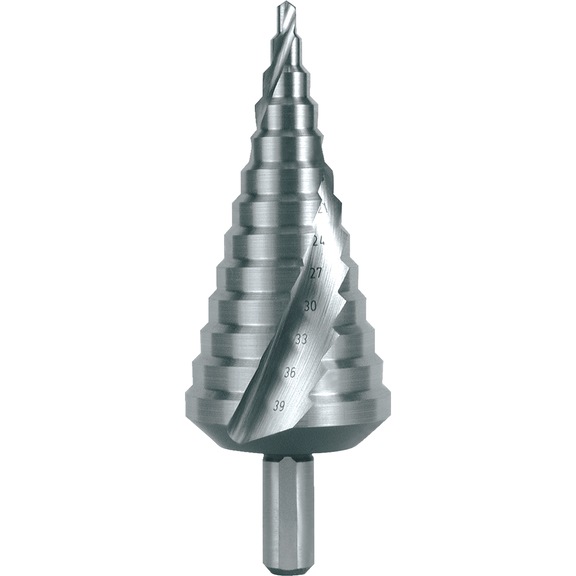 Stepped twist drill HSCo plain Ruko