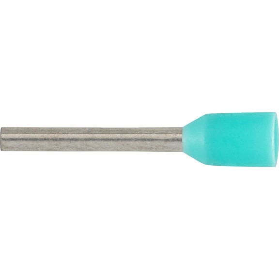 Wire end ferrule with plastic sleeve - WENDFER-INSU-TURQUOIS-0,34X6