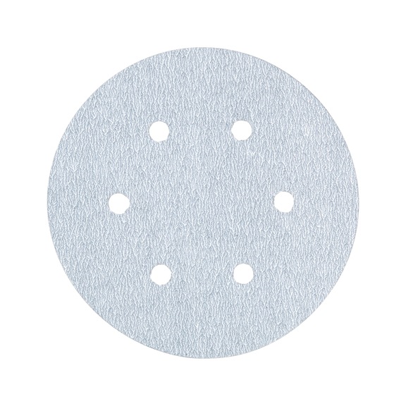 Dry sandpaper disc for wood, SPS quality - DSPAP-HOKLP-SPS-6HO-P150-D150MM