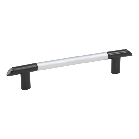 Designer furniture handle - HNDL-BOWTYP-ST/ZD-BLACK-(CR)-128MM