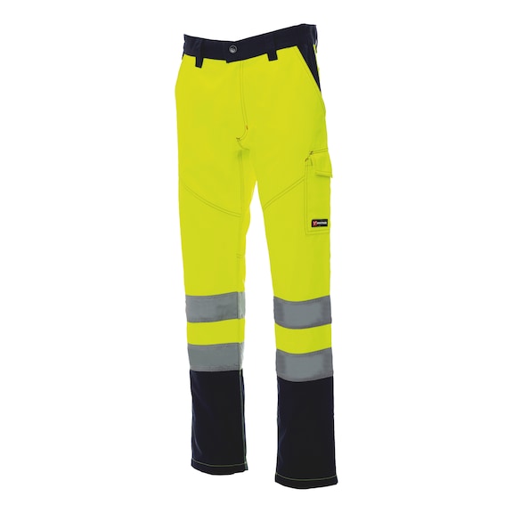 Work trousers High-vis, Charter - HIVISTRSRS-CHARTER-YELL/NAVYBLUE-S