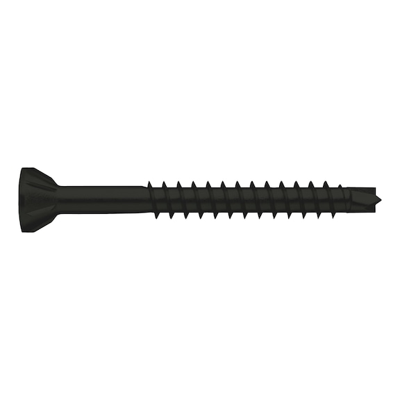 ASSY<SUP>®</SUP>plus 4 A2 SRCS SPECIAL 60° head A2 stainless steel black partial thread raised countersunk head 60° - 1
