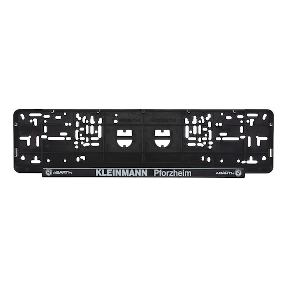 Complete printed Classic number plate holder - NPH-COMPL-PLT/STR-1COL-CLASSIC-520MM
