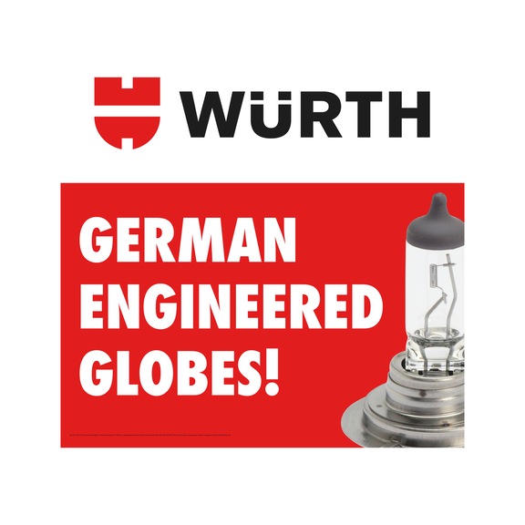 German Engineered Globes Sign - WURTH-SIGN-GERMAN ENGINEERED GLOBES