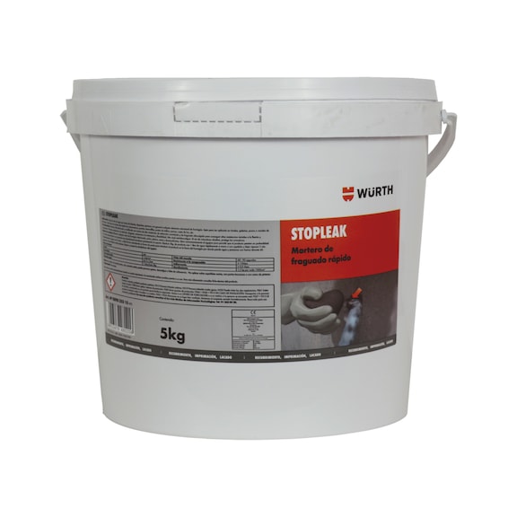 Fast-setting mortar STOPLEAK - ASMBYMORT-QCK-STOPLEAK-GREY-5KG