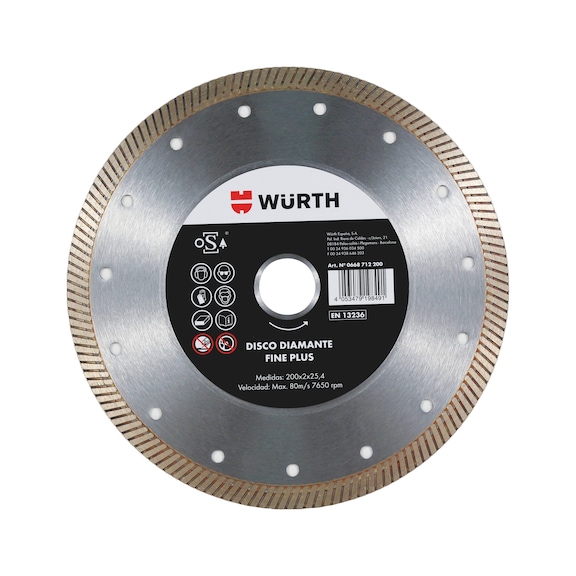 Diamond disc FINE PLUS 200 mm