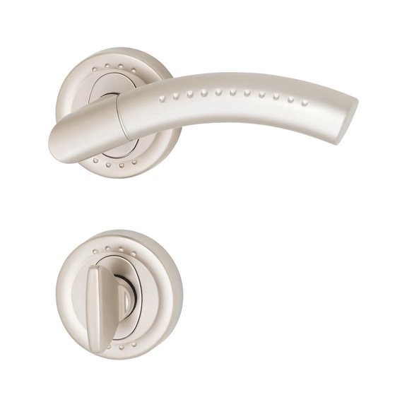 ZD 22 door handle, escutcheon fitting - DH-ZD22-ROS-WC-(NI)-MATT