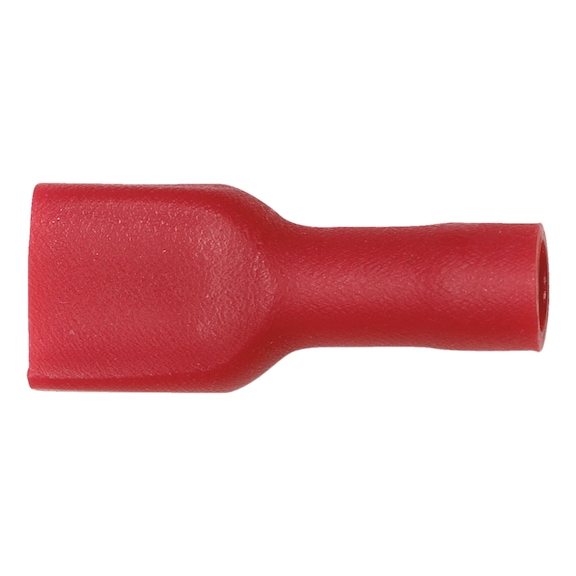 Crimp cable lug, push connector, fully insulated PVC-insulated - PSHCON-ALLINSULATED-RED-6,3X0,8MM