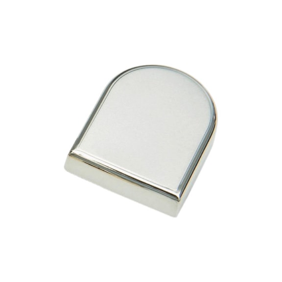 Decorative cap, type B For Nexis or Tiomos glass door hinges - AY-DECORCAP-HNGE-NEX-B-OVAL-(NI)/POL