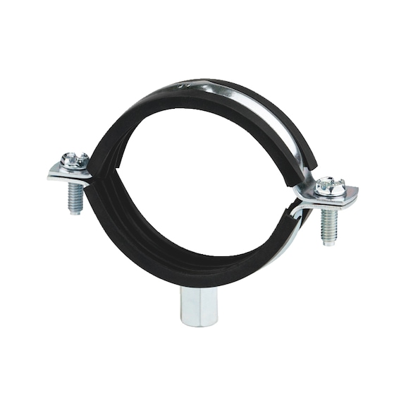 Isophonic reinforced clamp M8/10 - PIPCLMP-ST-EPDM-(38-43)-M8/10