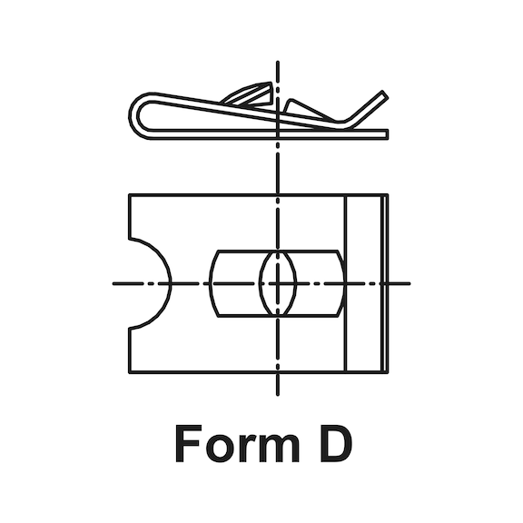 Sheet metal nut, type 12 Open thread area, small bracket distance - 2