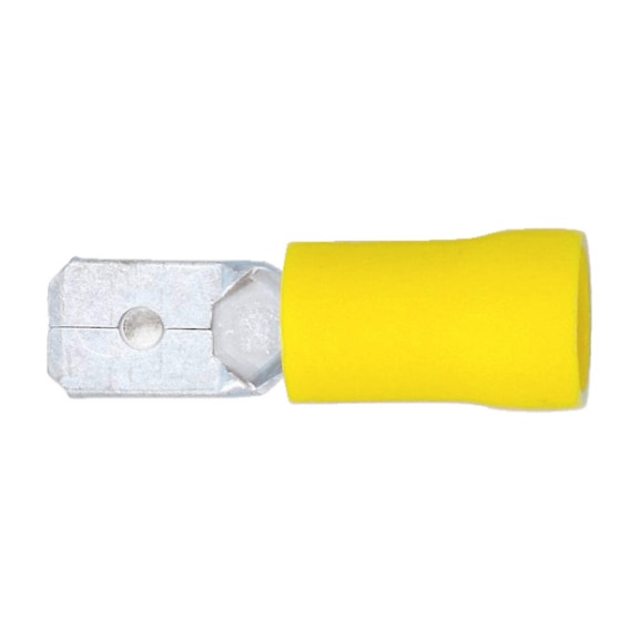 Crimp cable lug, blade connector PVC-insulated