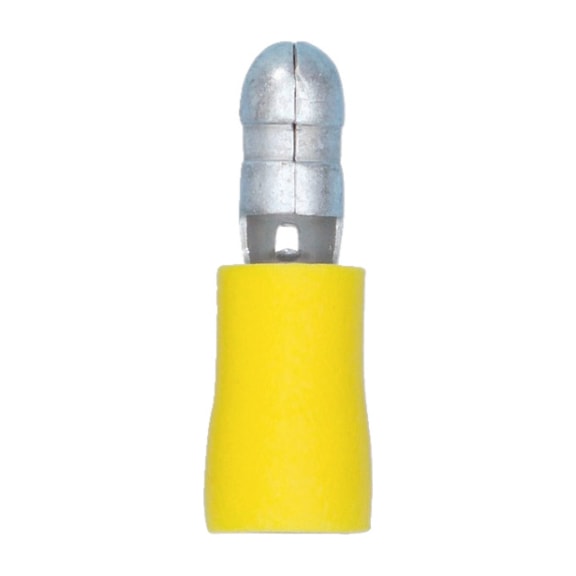 Crimp cable lug, round connector PVC-insulated - RDPLG-YELLOW-D5MM-(4,0-6,0SMM)