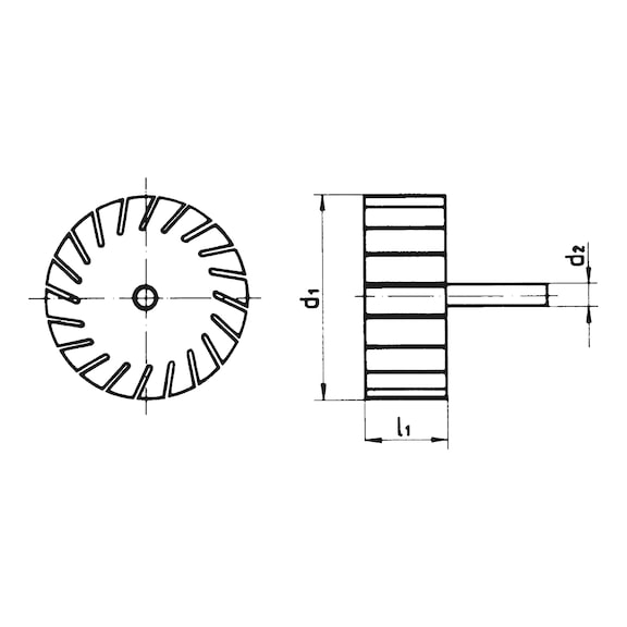 Serrated grinding sleeve mount For serrated grinding sleeves - 2