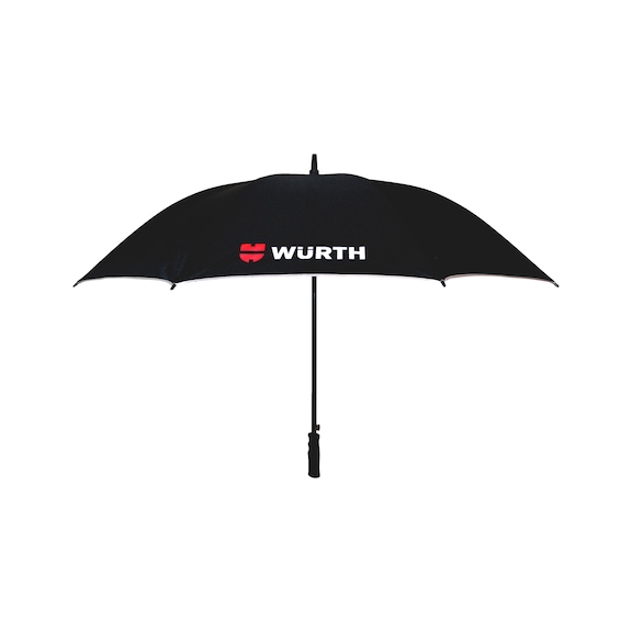 Paraguas de golf, negro, con tira reflectante