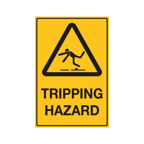 Warning Sign - Trip Hazard - 450X300MM