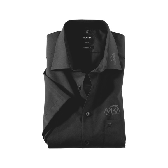 Chemise travail, MBTech Luxor ajustée noire AKKA - AKKA HEMD SLIM 1/2 SWZ GR.38