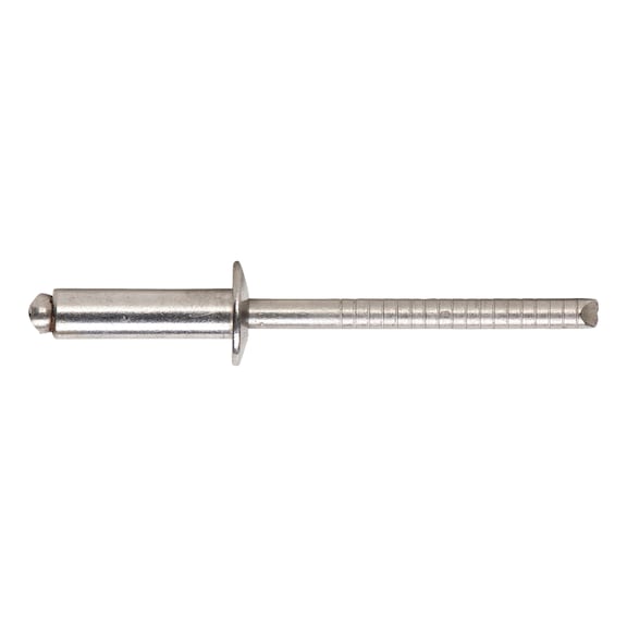 Blind rivet, open, with break mandrel and flat head ISO 15983, dome head, A2/A2 stainless steel - 1