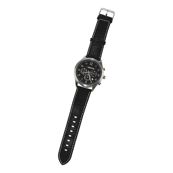 Lux Chrono watch, stainless steel