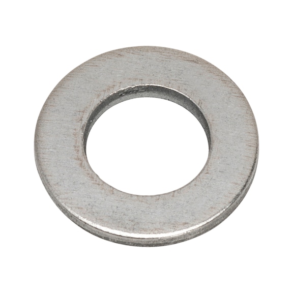 Platte ring Voor zeskantbouten en moeren DIN 125, blank staal - 1
