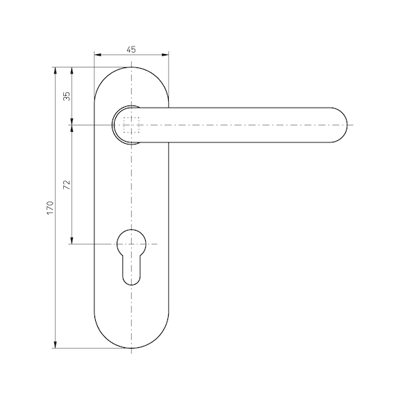 A 502 FS door handle - 3