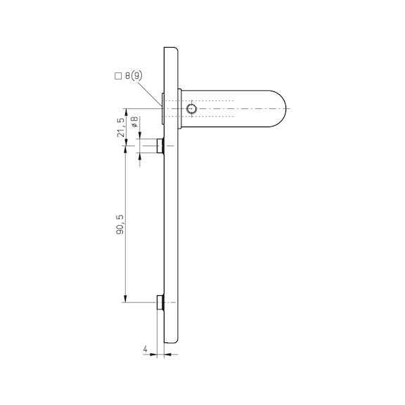 A 502 FS door handle - 4