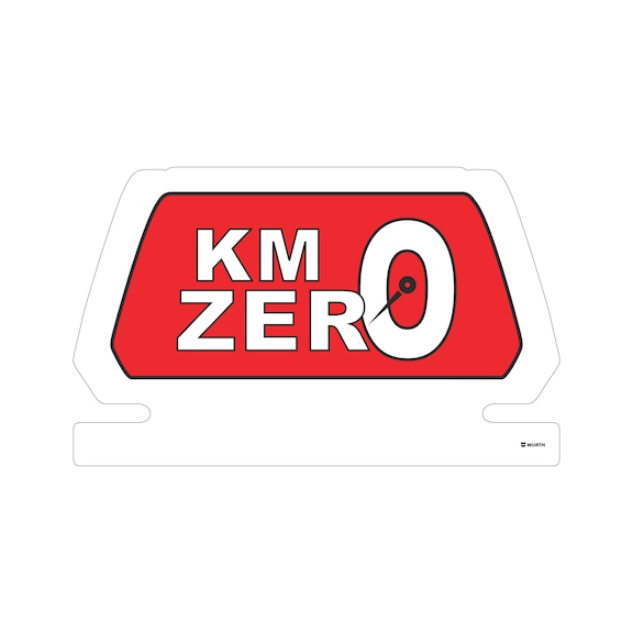 Cartello magnetico   “KM ZERO” - 1