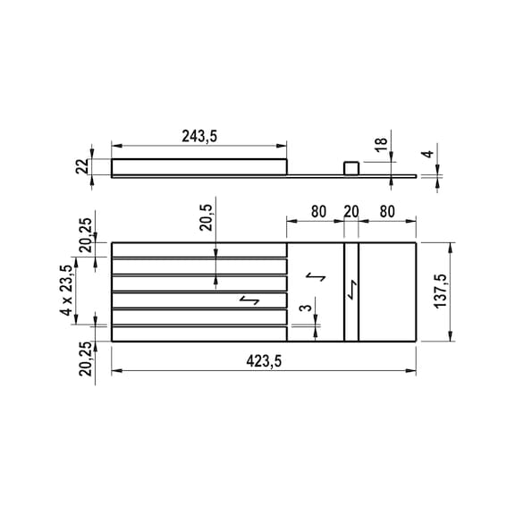 Bloc de couteaux pour range-couverts, bois - 2