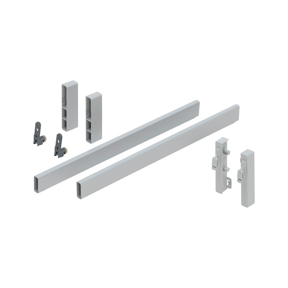 Rectangular screw-on bar With integrated tilt adjustment for the front - 1