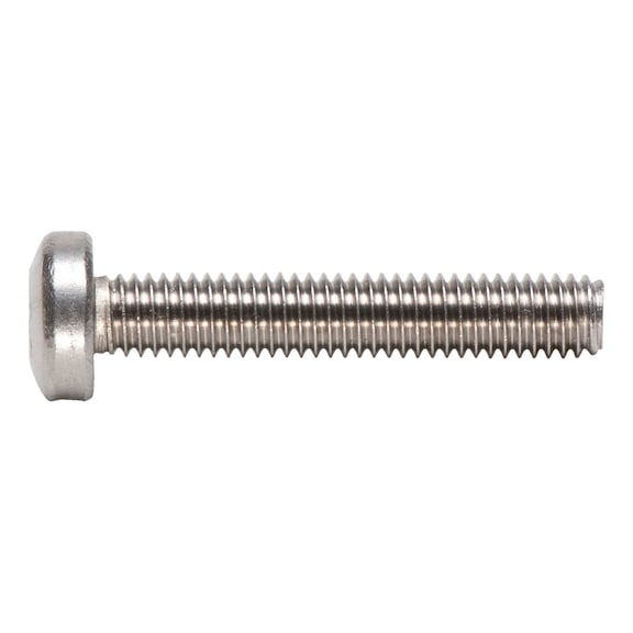 Pan Head screw with hexalobular head ISO 14583, A2-70 stainless steel, plain - 1