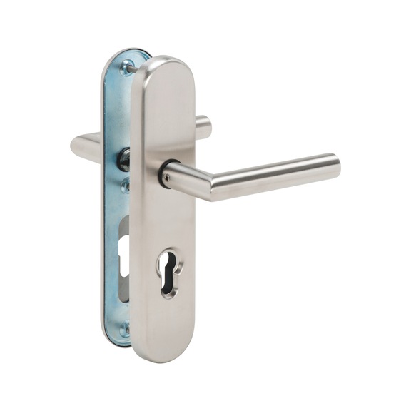 Stainless steel security door fitting S 305 - SDF-A2-S305-HH-CK-72-13-MATT