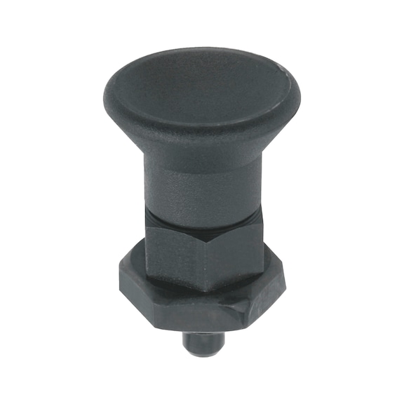 Short locking bolt without locking groove, with fine thread - 1