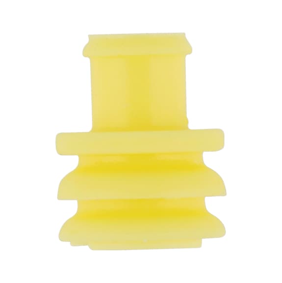 Single wire seal (SEAL) For uninsulated cable connector - SNGLWRESEAL-YELLOW-(1,7-2,4MM)-D3,4MM
