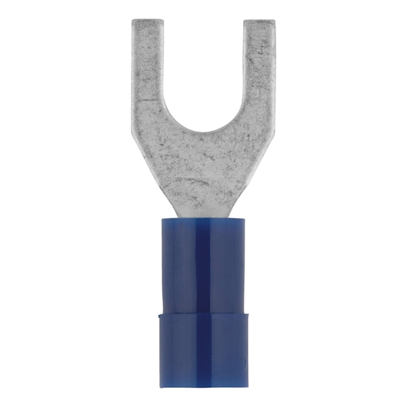 Crimp cable lug, fork shape Polyamide insulated - CRMPCBLLUG-FORK-46237-CU-(J2N)-M5-2,5SMM