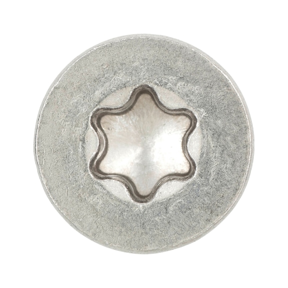 Parafuso rosca de chapa com cabeça de embeber, forma C, com fenda hexalobular ISO 14586, aço inox A2, forma C (com ponta) - 3