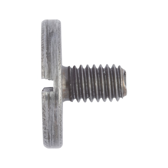 Slotted flat-head screws with large head DIN 921, steel 5.8, plain - 1