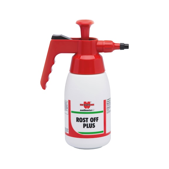 Product-specific pressure sprayer, unfilled - PMPSPRBTL-EMPTY-(ROST OFF PLUS)-1LTR