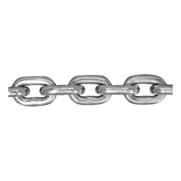 Round steel chain, short-link - 1