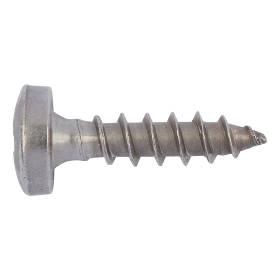 WÜPOFAST<SUP>®</SUP> A2 chipboard screw A2 stainless steel, full thread, pan head, PZ - 1