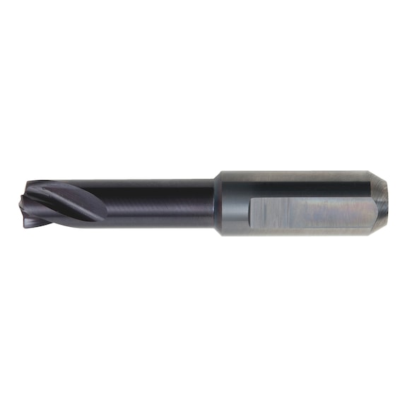 Solid carbide spot-weld drill bit with three cutting edges - 1