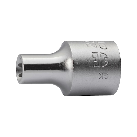 1/2-inch socket wrench insert, TX head For external TX screws, short - 1