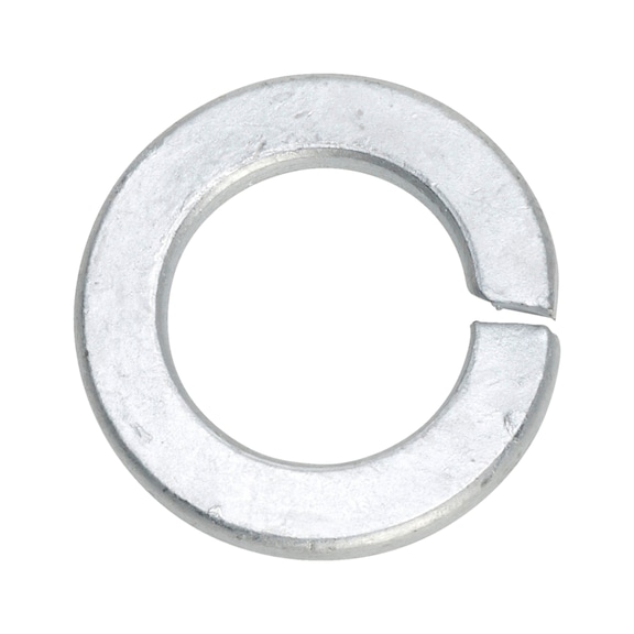 Lock washer with right-angle cross-section, shape B DIN 127, steel, zinc flake, silver (ZFSH) - 1