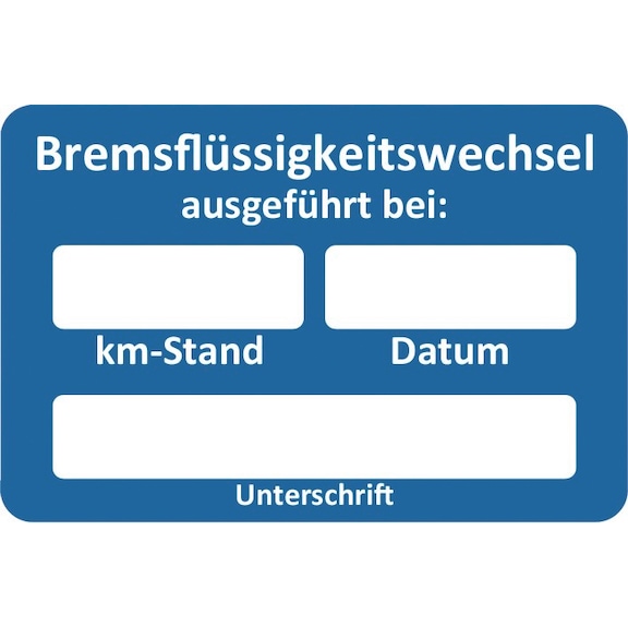 Customer service sticker - SERVLBL-BRAKELIQUID-CHANGE-250PCS
